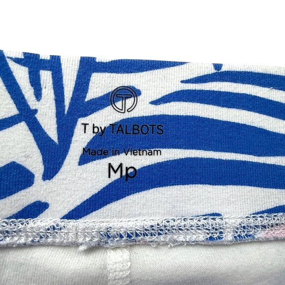 TALBOTS Skort Sailboats Skirt Medium Petite Blue White Preppy Golf Beach Pull On - Picture 4 of 8